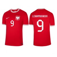 Puola Robert Lewandowski #9 Vieraspaita MM-kisat 2022 Lyhythihainen